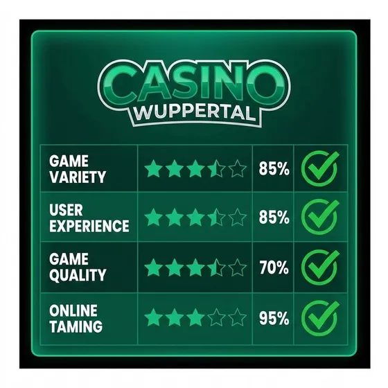 Übersicht der Casino Wuppertal Spielangebote